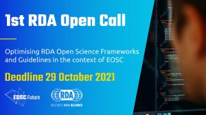 Convocatoria abierta de RDA