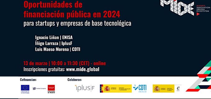Oportunidades de financiación pública en 2024 para startups y EBTs