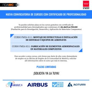 Nueva convocatoria de cursos con certificado de profesionalidad